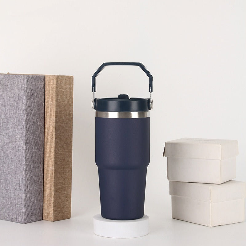 Stainless Steel Cup Travel Sports Water Bottle With Handle