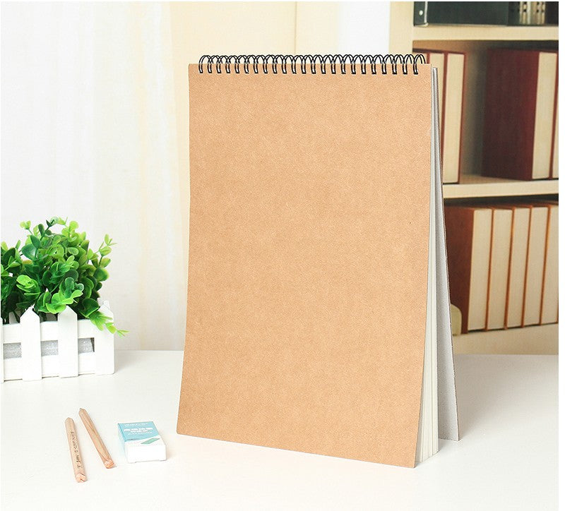 A4 Professional Kraft Paper Coil Sketch Book