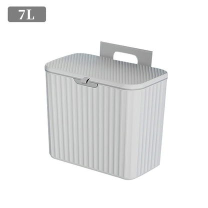 Kitchen & Bathroom Hanging Garbage Can with Lid