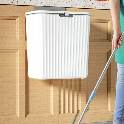 Kitchen & Bathroom Hanging Garbage Can with Lid
