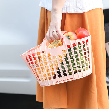 Foldable Portable Storage Basket – Multipurpose Organizer for Laundry, Groceries, and More