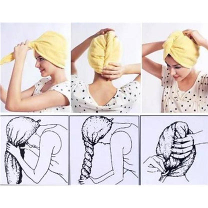 Super Absorbent Microfiber Hair Dry Cap – Quick Drying for Effortless Hair Care