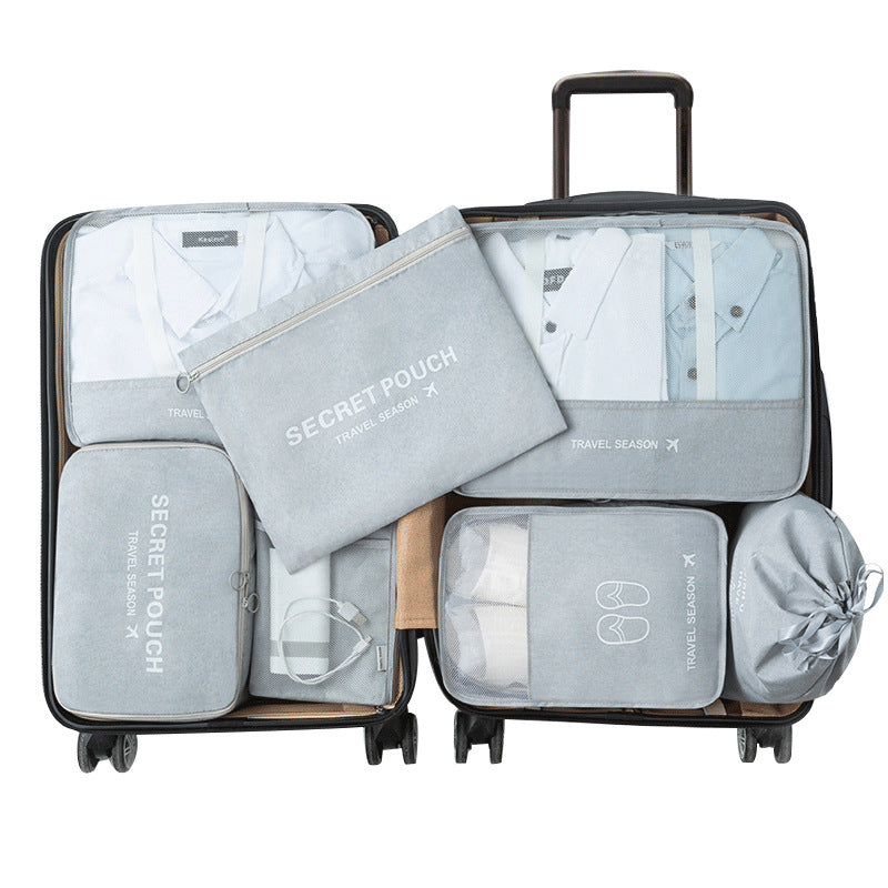 7-Piece Travel Storage Bag Set: Lipstick, Makeup, Toiletries, and Digital Organizer Bags