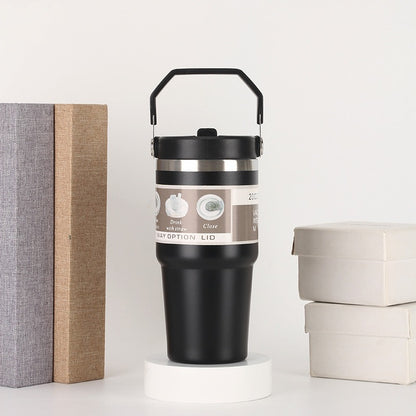Stainless Steel Cup Travel Sports Water Bottle With Handle
