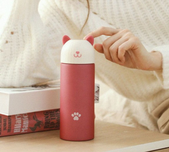 Stainless steel smart cat creative thermos mug
