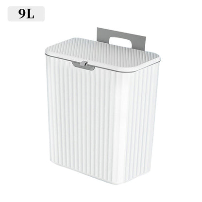 Kitchen & Bathroom Hanging Garbage Can with Lid