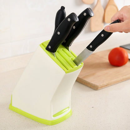 Kitchen Plastic Knife Holder Multifunctional Storage