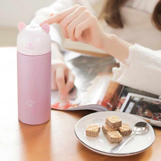 Stainless steel smart cat creative thermos mug