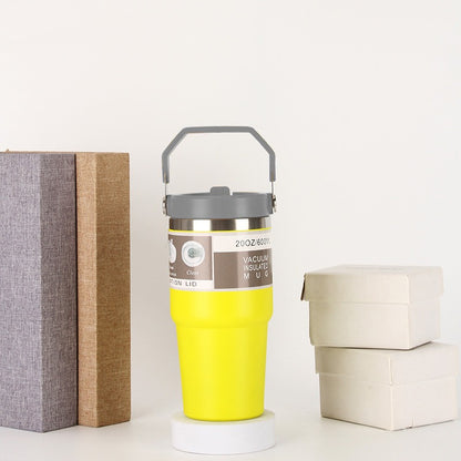 Stainless Steel Cup Travel Sports Water Bottle With Handle