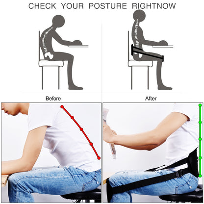 Adjustable Waist Posture Belt – Correct Sitting Posture and Waist Support