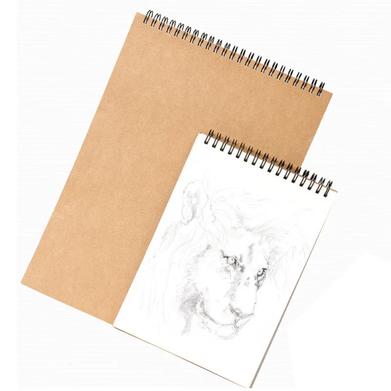 A4 Professional Kraft Paper Coil Sketch Book