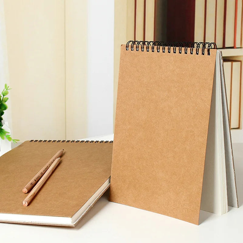 A4 Professional Kraft Paper Coil Sketch Book